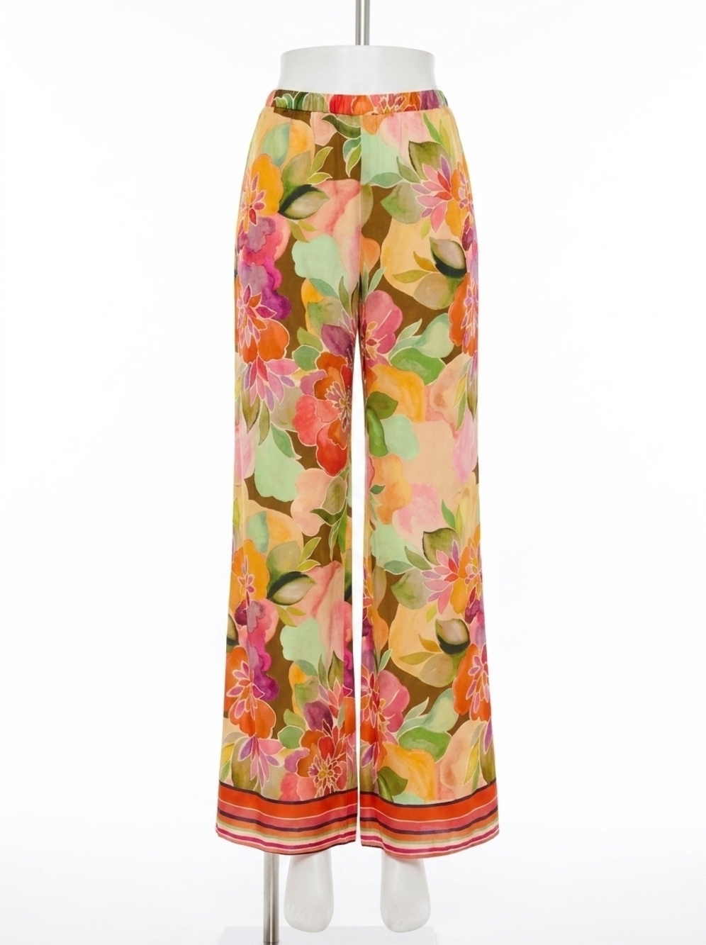 NEW AMANDA UPRICHARD mariko pants in dominica scarf print
